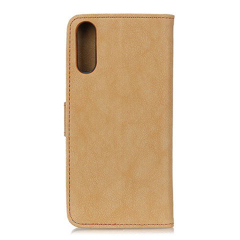 Handytasche Stand Schutzhülle Flip Leder Hülle A01D für Samsung Galaxy M02 Gold