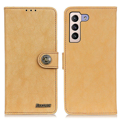 Handytasche Stand Schutzhülle Flip Leder Hülle A01D für Samsung Galaxy S24 Plus 5G Gold