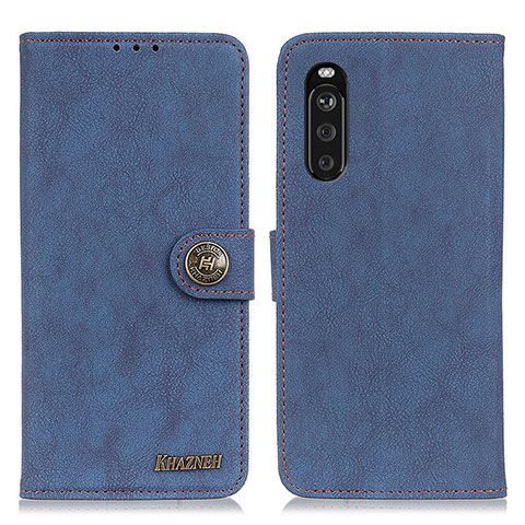 Handytasche Stand Schutzhülle Flip Leder Hülle A01D für Sony Xperia 10 III Blau