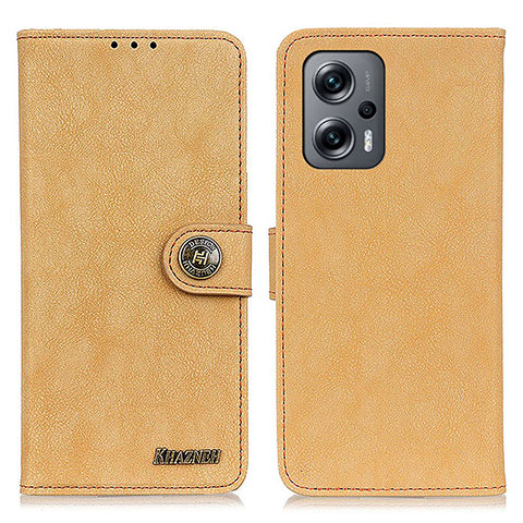 Handytasche Stand Schutzhülle Flip Leder Hülle A01D für Xiaomi Redmi Note 12 Turbo 5G Gold