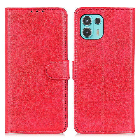 Handytasche Stand Schutzhülle Flip Leder Hülle A02D für Motorola Moto Edge 20 Lite 5G Rot