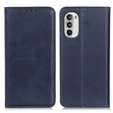 Handytasche Stand Schutzhülle Flip Leder Hülle A02D für Motorola Moto Edge (2022) 5G Blau