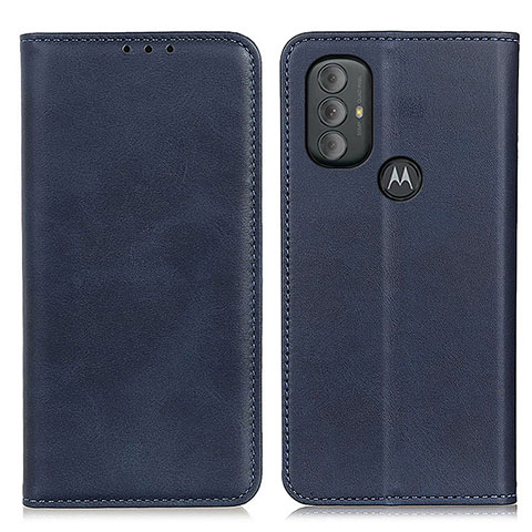 Handytasche Stand Schutzhülle Flip Leder Hülle A02D für Motorola Moto G Play Gen 2 Blau