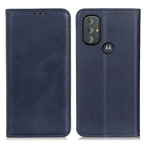 Handytasche Stand Schutzhülle Flip Leder Hülle A02D für Motorola Moto G Power (2022) Blau