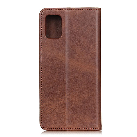 Handytasche Stand Schutzhülle Flip Leder Hülle A02D für Motorola Moto G100 5G Braun