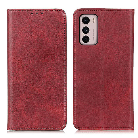 Handytasche Stand Schutzhülle Flip Leder Hülle A02D für Motorola Moto G42 Rot