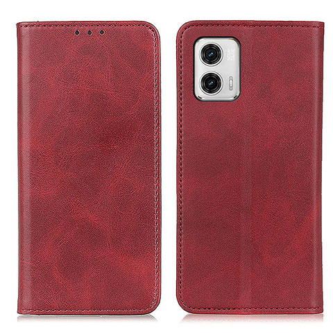 Handytasche Stand Schutzhülle Flip Leder Hülle A02D für Motorola Moto G73 5G Rot