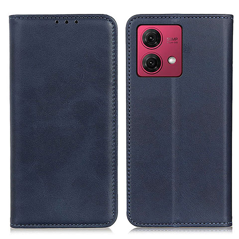 Handytasche Stand Schutzhülle Flip Leder Hülle A02D für Motorola Moto G84 5G Blau