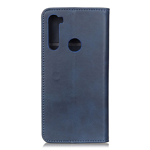 Handytasche Stand Schutzhülle Flip Leder Hülle A02D für Motorola Moto One Fusion Plus Blau