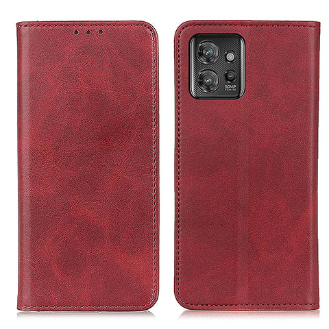 Handytasche Stand Schutzhülle Flip Leder Hülle A02D für Motorola ThinkPhone 5G Rot