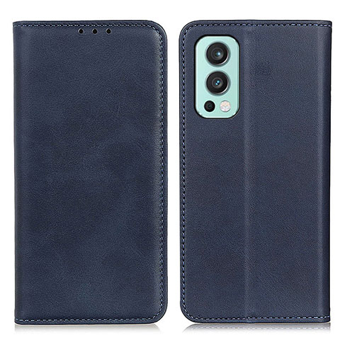 Handytasche Stand Schutzhülle Flip Leder Hülle A02D für OnePlus Nord 2 5G Blau