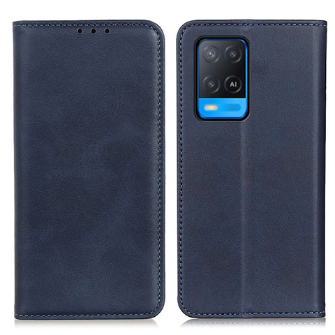 Handytasche Stand Schutzhülle Flip Leder Hülle A02D für Oppo A54 4G Blau