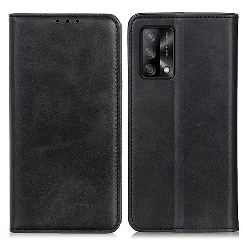 Handytasche Stand Schutzhülle Flip Leder Hülle A02D für Oppo A95 4G Schwarz