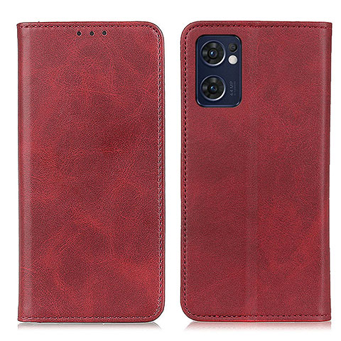 Handytasche Stand Schutzhülle Flip Leder Hülle A02D für Oppo Find X5 Lite 5G Rot