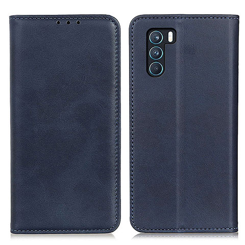 Handytasche Stand Schutzhülle Flip Leder Hülle A02D für Oppo K9 Pro 5G Blau