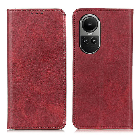 Handytasche Stand Schutzhülle Flip Leder Hülle A02D für Oppo Reno10 5G Rot