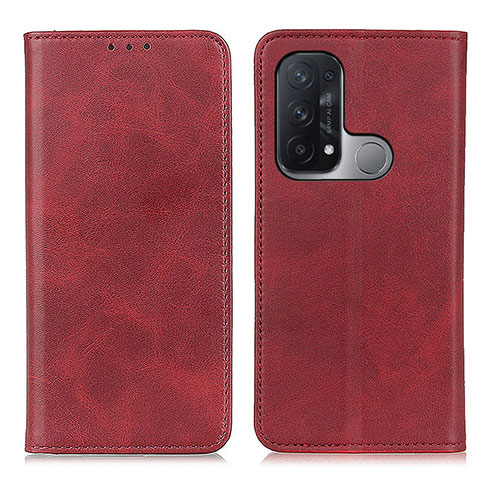 Handytasche Stand Schutzhülle Flip Leder Hülle A02D für Oppo Reno5 A Rot