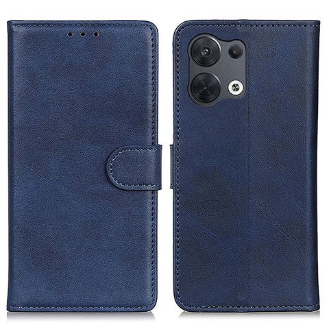 Handytasche Stand Schutzhülle Flip Leder Hülle A02D für Oppo Reno9 5G Blau