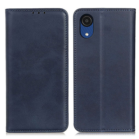 Handytasche Stand Schutzhülle Flip Leder Hülle A02D für Samsung Galaxy A03 Core Blau