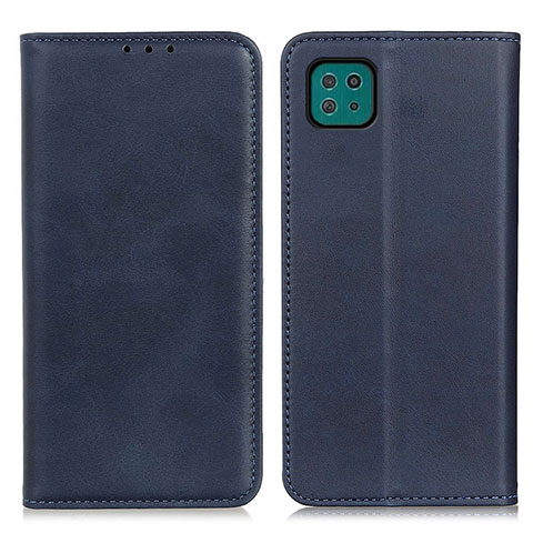 Handytasche Stand Schutzhülle Flip Leder Hülle A02D für Samsung Galaxy A22 5G Blau