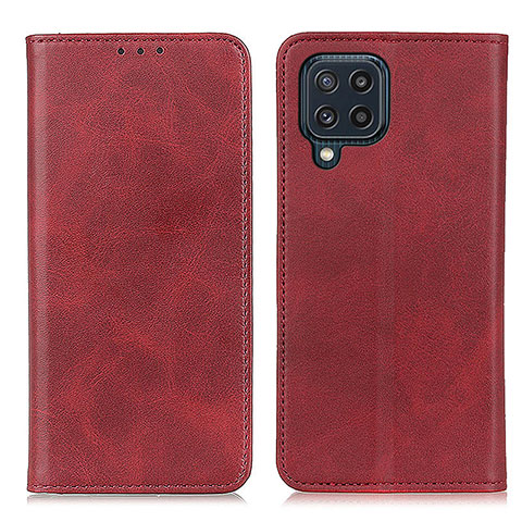 Handytasche Stand Schutzhülle Flip Leder Hülle A02D für Samsung Galaxy M32 4G Rot