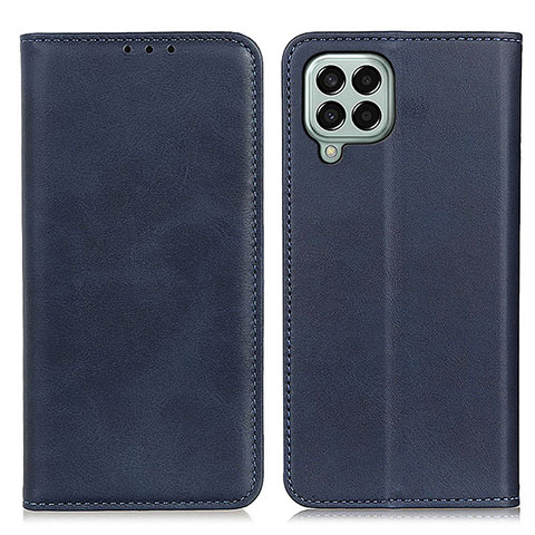 Handytasche Stand Schutzhülle Flip Leder Hülle A02D für Samsung Galaxy M33 5G Blau