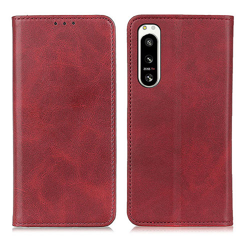 Handytasche Stand Schutzhülle Flip Leder Hülle A02D für Sony Xperia 5 IV Rot