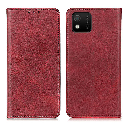 Handytasche Stand Schutzhülle Flip Leder Hülle A02D für Wiko Y52 Rot