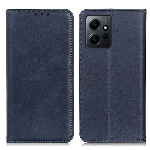 Handytasche Stand Schutzhülle Flip Leder Hülle A02D für Xiaomi Redmi Note 12 4G Blau