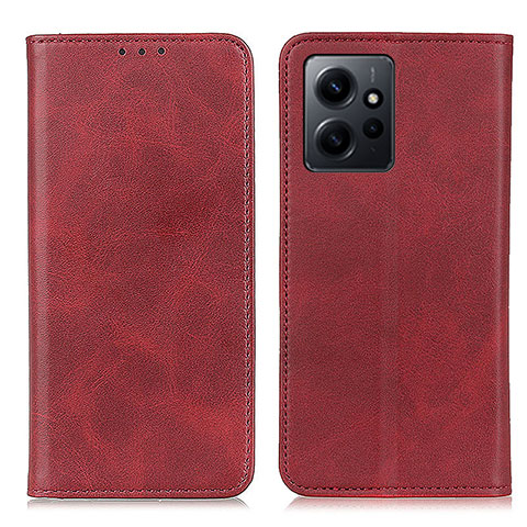 Handytasche Stand Schutzhülle Flip Leder Hülle A02D für Xiaomi Redmi Note 12 4G Rot