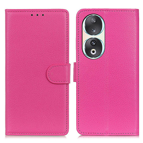 Handytasche Stand Schutzhülle Flip Leder Hülle A03D für Huawei Honor 90 5G Pink