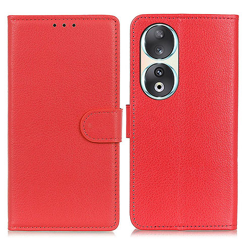 Handytasche Stand Schutzhülle Flip Leder Hülle A03D für Huawei Honor 90 5G Rot