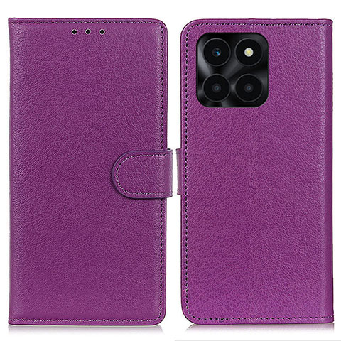 Handytasche Stand Schutzhülle Flip Leder Hülle A03D für Huawei Honor X6a Violett