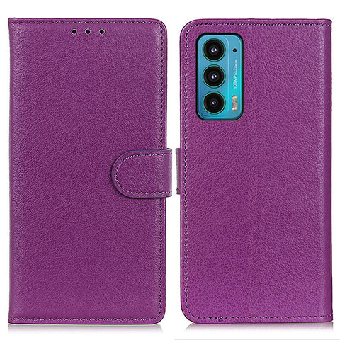 Handytasche Stand Schutzhülle Flip Leder Hülle A03D für Motorola Moto Edge 20 5G Violett