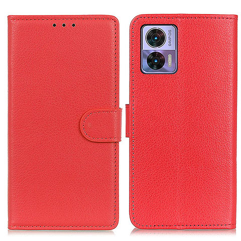 Handytasche Stand Schutzhülle Flip Leder Hülle A03D für Motorola Moto Edge 30 Lite 5G Rot