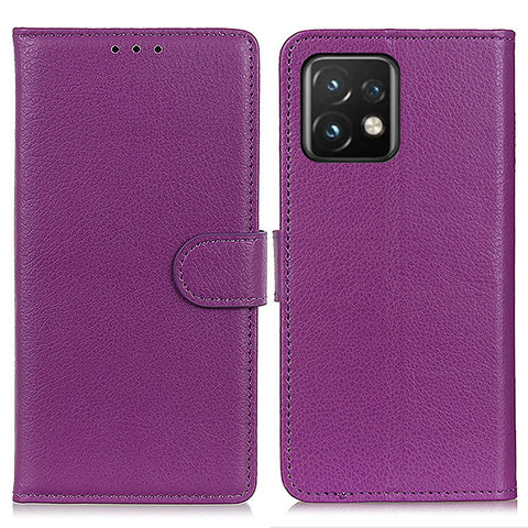 Handytasche Stand Schutzhülle Flip Leder Hülle A03D für Motorola Moto Edge 40 Pro 5G Violett