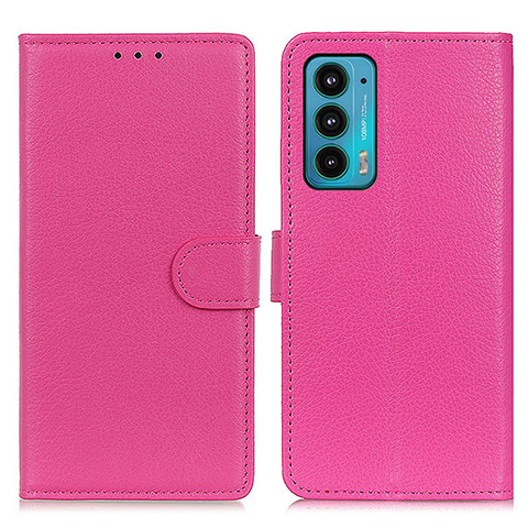 Handytasche Stand Schutzhülle Flip Leder Hülle A03D für Motorola Moto Edge Lite 5G Pink