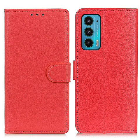 Handytasche Stand Schutzhülle Flip Leder Hülle A03D für Motorola Moto Edge Lite 5G Rot