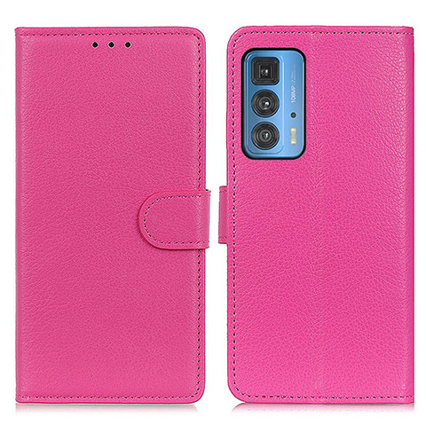 Handytasche Stand Schutzhülle Flip Leder Hülle A03D für Motorola Moto Edge S Pro 5G Pink