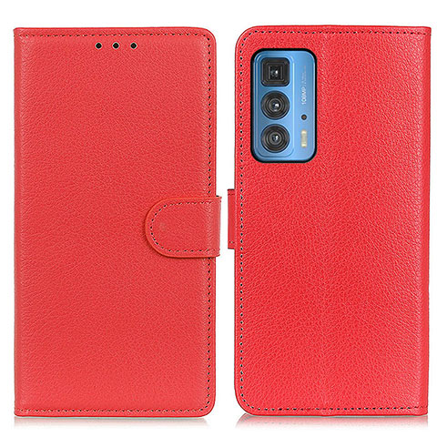 Handytasche Stand Schutzhülle Flip Leder Hülle A03D für Motorola Moto Edge S Pro 5G Rot