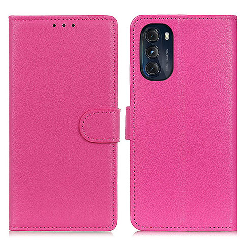 Handytasche Stand Schutzhülle Flip Leder Hülle A03D für Motorola Moto G 5G (2022) Pink