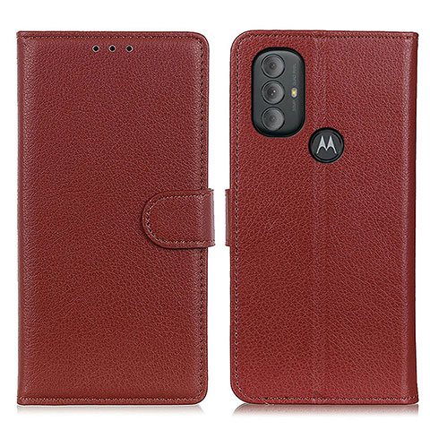 Handytasche Stand Schutzhülle Flip Leder Hülle A03D für Motorola Moto G Play (2023) Braun