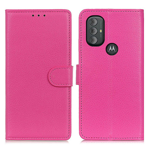 Handytasche Stand Schutzhülle Flip Leder Hülle A03D für Motorola Moto G Power (2022) Pink