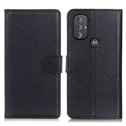 Handytasche Stand Schutzhülle Flip Leder Hülle A03D für Motorola Moto G Power (2022) Schwarz