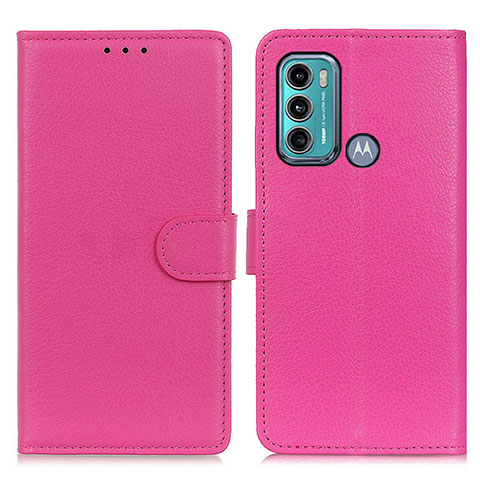 Handytasche Stand Schutzhülle Flip Leder Hülle A03D für Motorola Moto G40 Fusion Pink