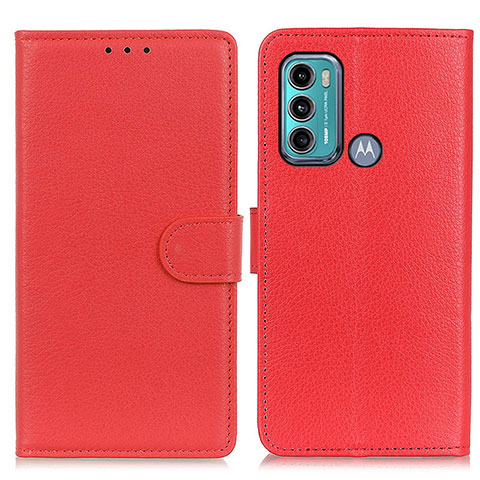 Handytasche Stand Schutzhülle Flip Leder Hülle A03D für Motorola Moto G40 Fusion Rot