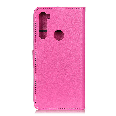 Handytasche Stand Schutzhülle Flip Leder Hülle A03D für Motorola Moto One Fusion Plus Pink