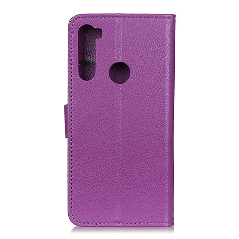 Handytasche Stand Schutzhülle Flip Leder Hülle A03D für Motorola Moto One Fusion Plus Violett