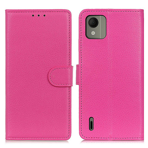 Handytasche Stand Schutzhülle Flip Leder Hülle A03D für Nokia C110 Pink