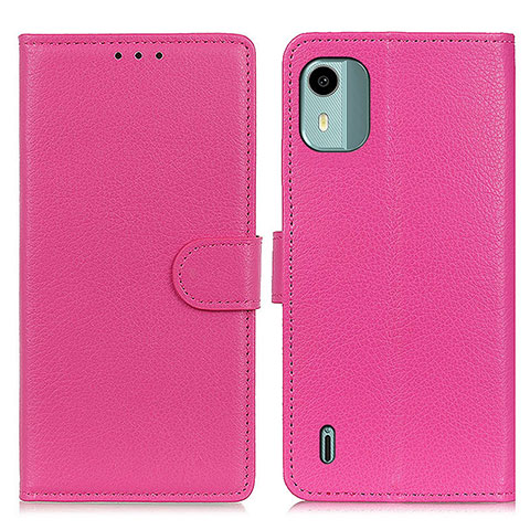 Handytasche Stand Schutzhülle Flip Leder Hülle A03D für Nokia C12 Pink